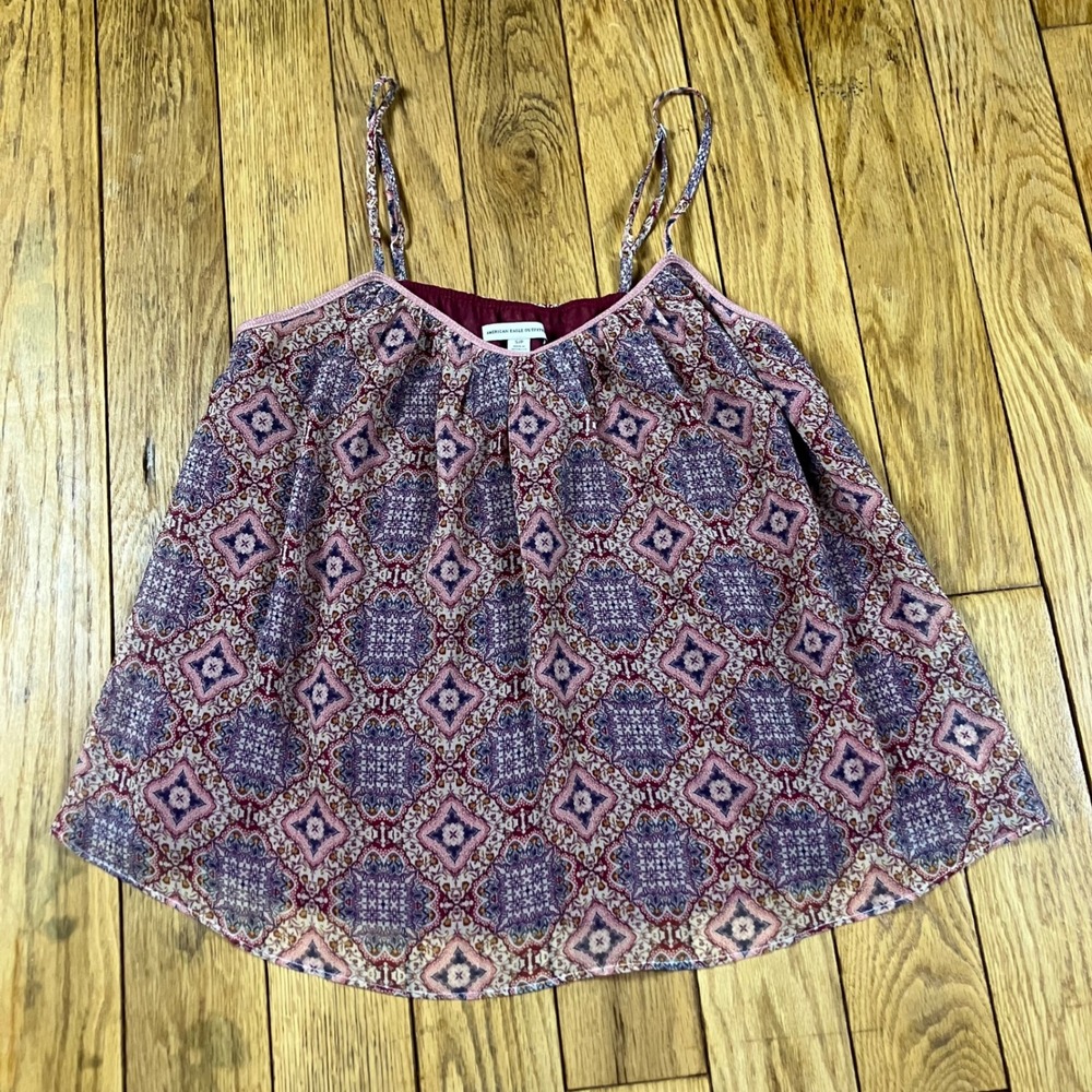 American Eagle Outfitters‎ Bohemian Floral Print Cami Tank Top